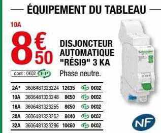 disjoncteur automatique "rési9" 3 ka