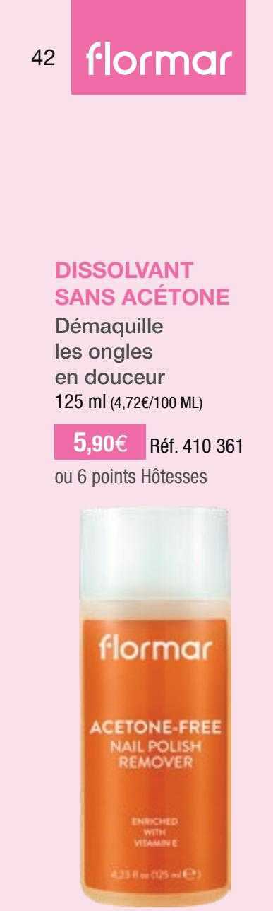 dissolvant sans acétone