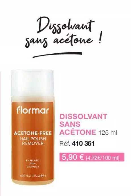 dissolvant sans acétone flormar