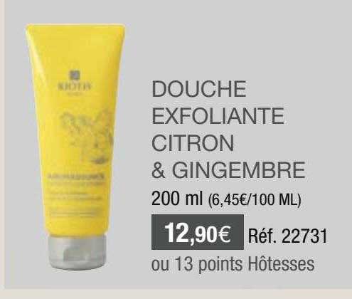 douche exfoliante citron & gingembre