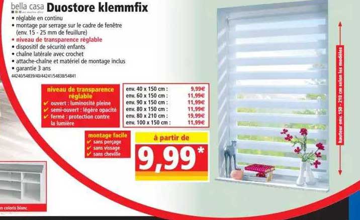 duostore klemmfix bella casa