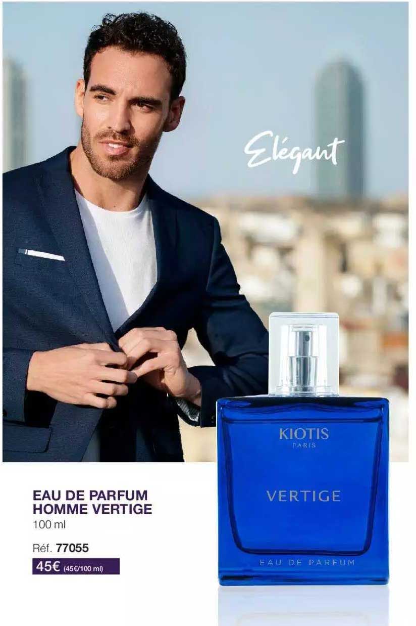 eau de parfum homme vertige kiotis