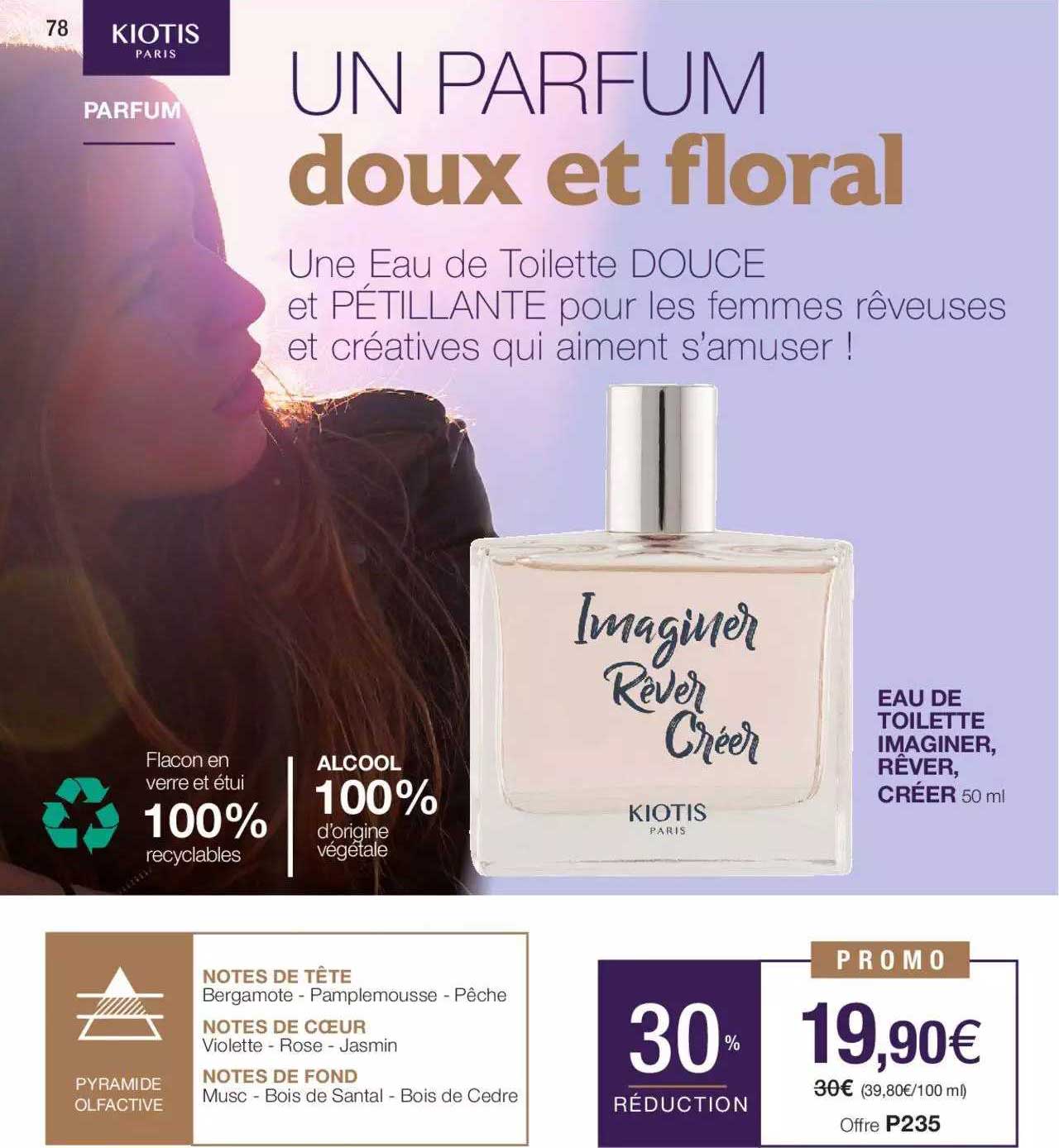 eau de toilette imaginer rêver, créer