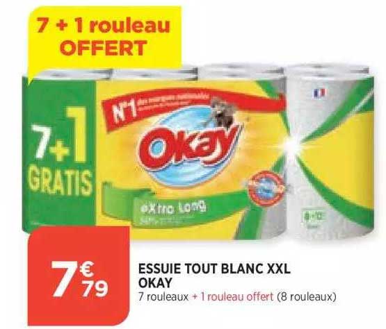 essuie tout blanc xxl okay