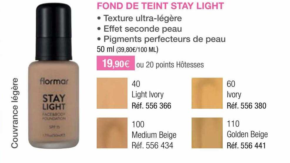 fond de teint stay light