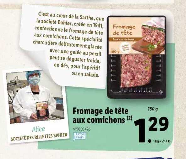 Fromage De Tête Aux Cornichons