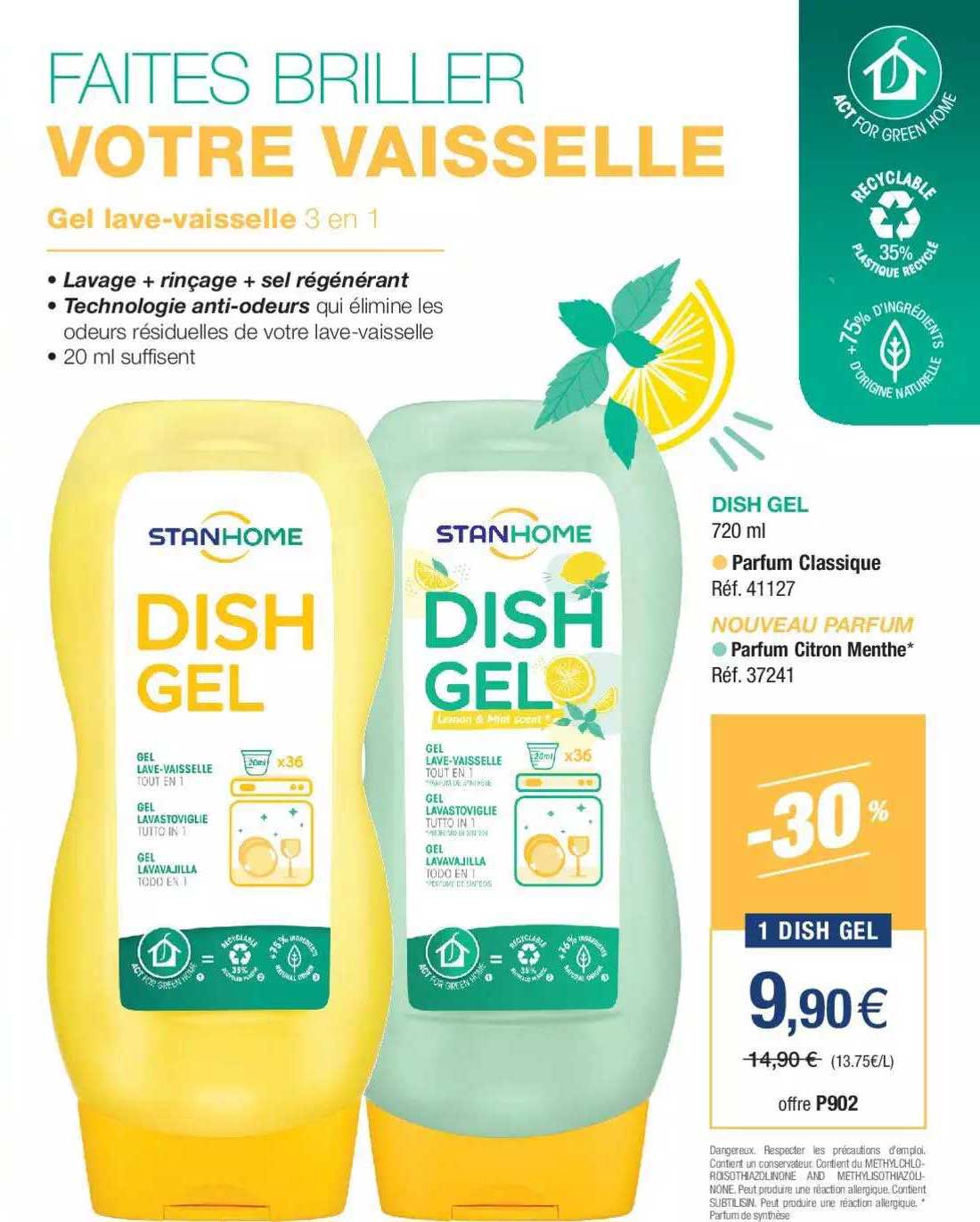 gel lave-vaiselle stanhome