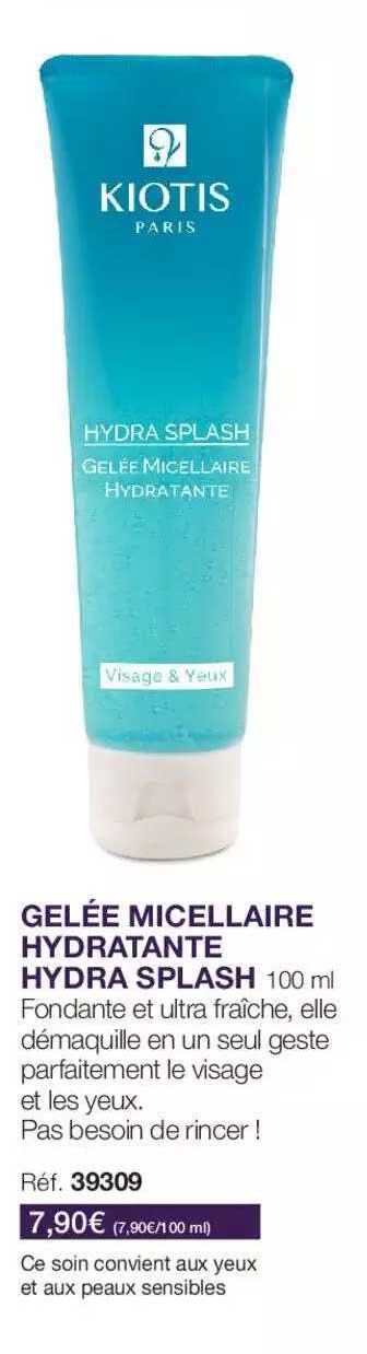 gelée micellaire hydratante hydra splash