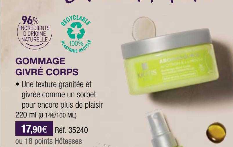 gommage givré corps