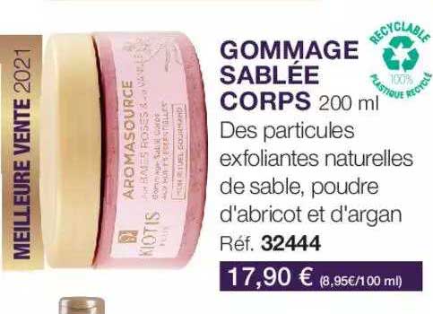 gommage sablée corps