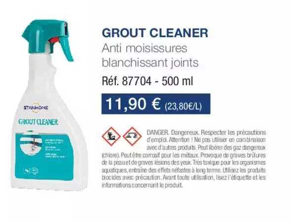 grout cleaner anti moisissures blanchissant joints