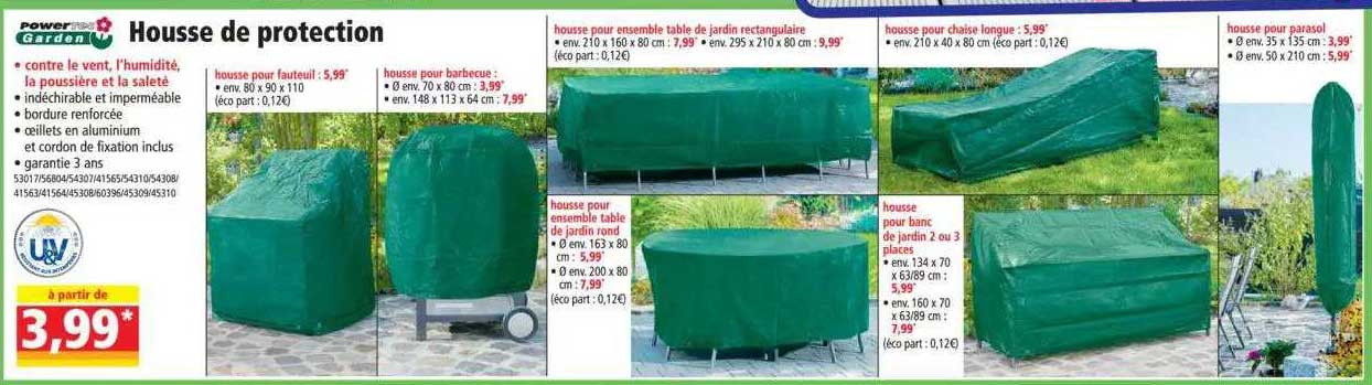 Housse De Protection Powertec Garden