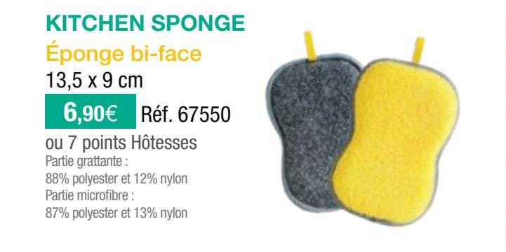 kitchen sponge éponge bi-face