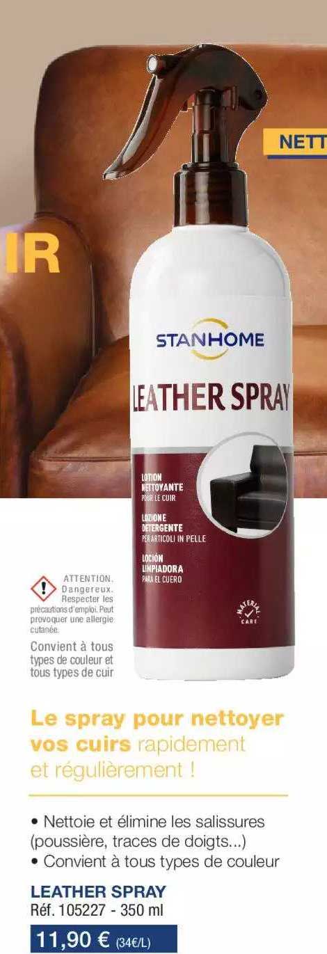 leather spray pour nettoyer les cuirs