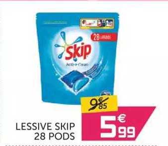 Lessive Skip 28 Pods
