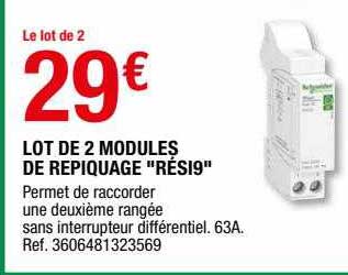 lot de 2 modules de repiquage "rési9"
