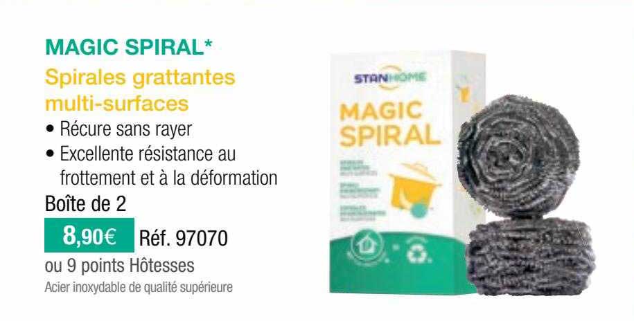Magic Spiral Spirales Grattantes Multi-surfaces Stanhome