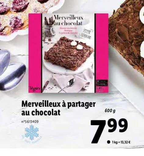 merveilleux à partager au chocolat