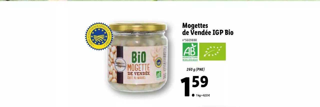mogettes de vendée igp bio