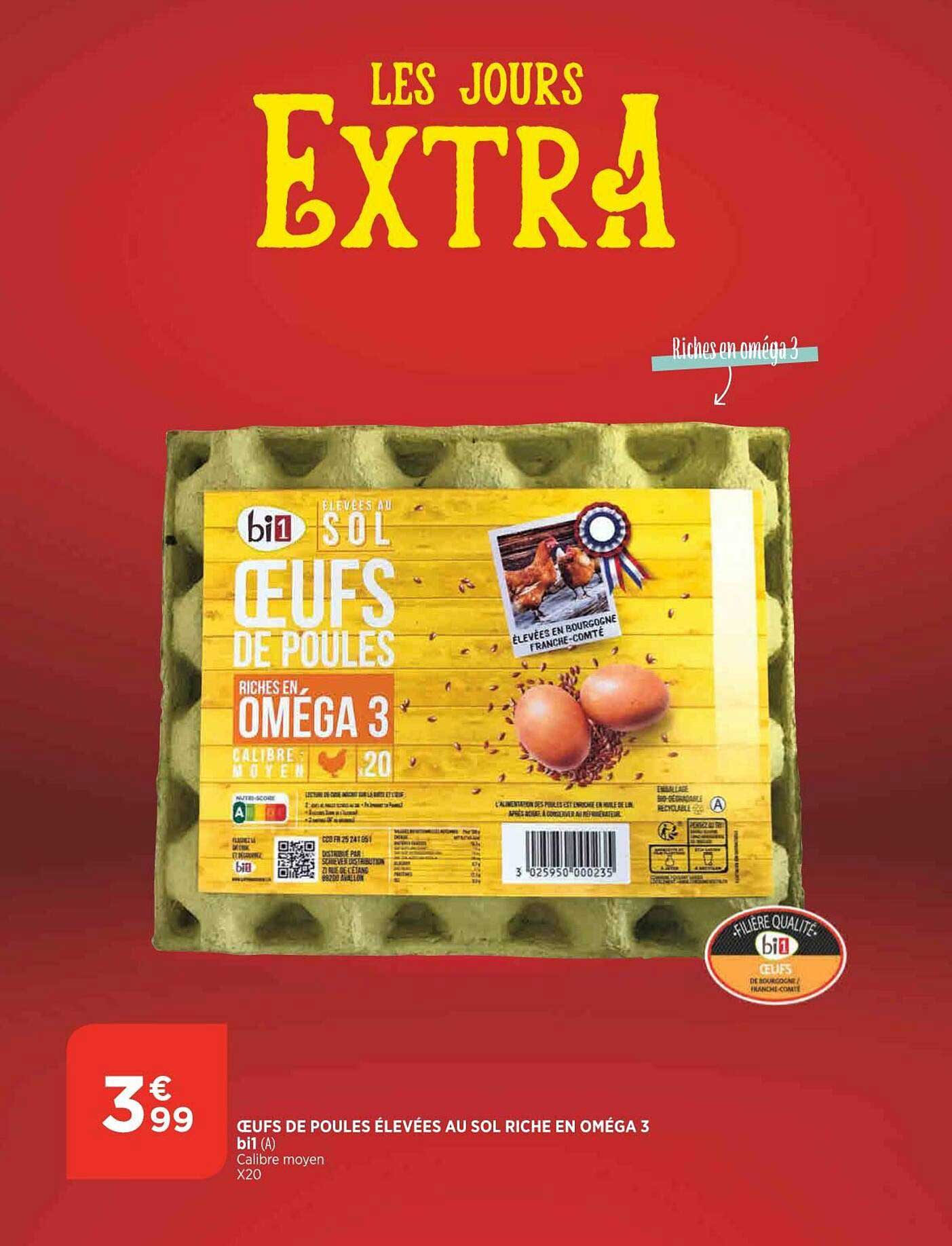 Oeufs De Poules élevées Au Sol Riche En Oméga 3