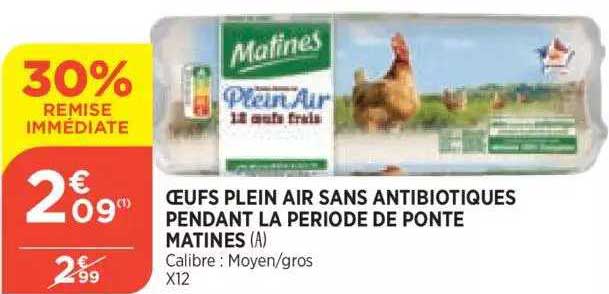 Oeufs Plein Air Sans Antibiotiques Pendant La Période De Ponte Matines