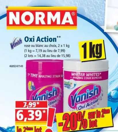 oxy action vanish