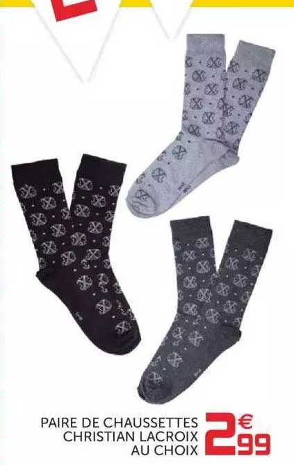 paire de chaussettes christian lacroix