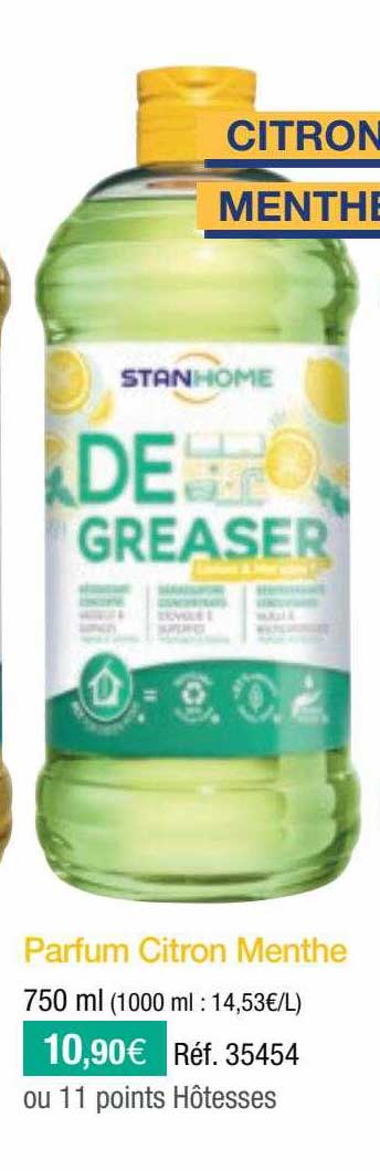 parfum citron menthe stanhome de greaser