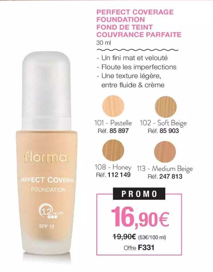 perfect coverage foundation fond de teint couvrance parfaite