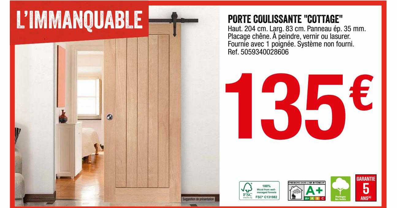 Porte Coulissante "cottage"