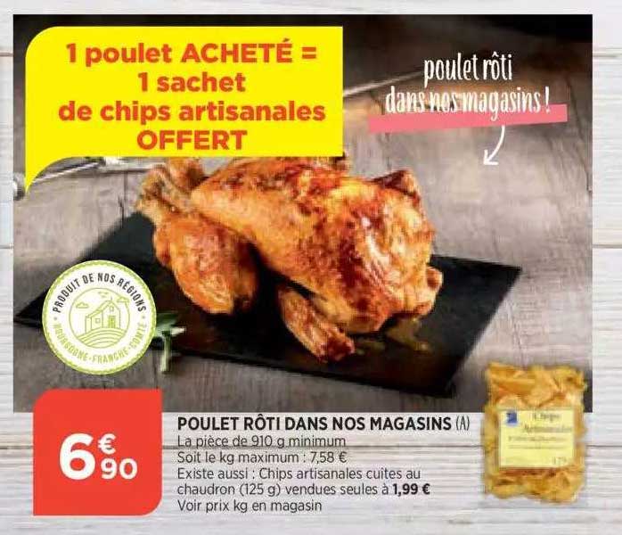 poulet rôti dans nos magasins