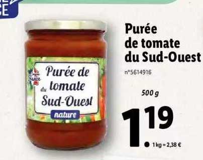 Purée De Tomate Du Sud-ouest
