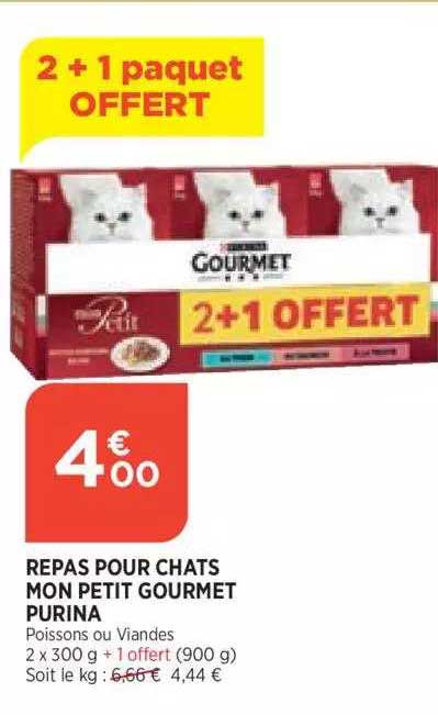 repas pour chats mon petit gourmet purina