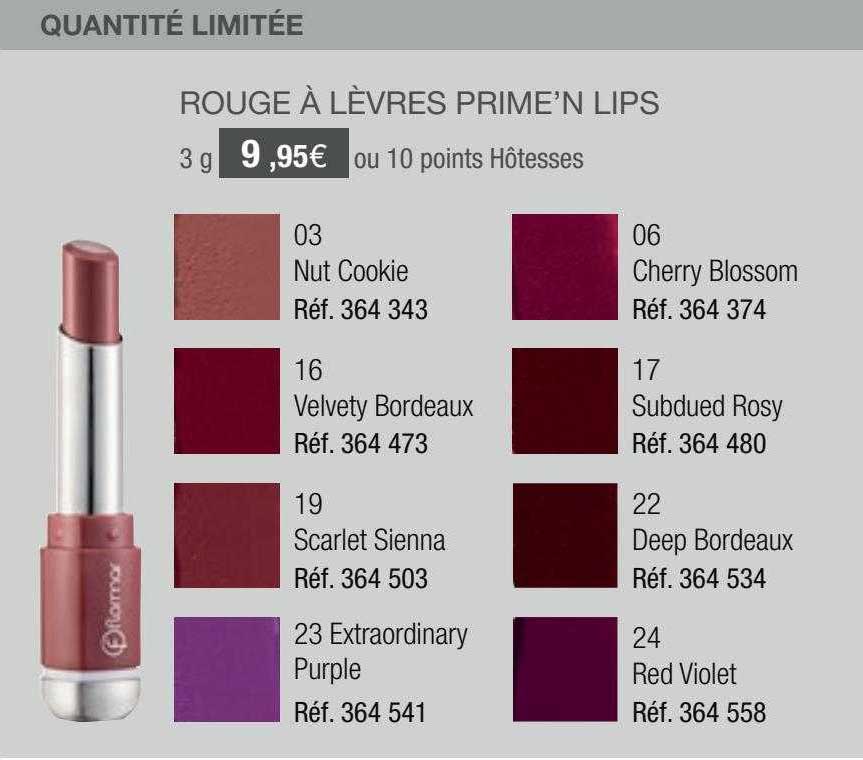 rouge à lèvres prime'n lips