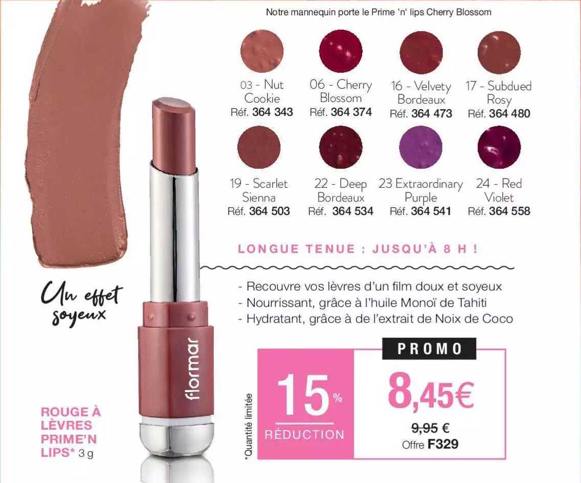 rouge à lèvres prime'n lips