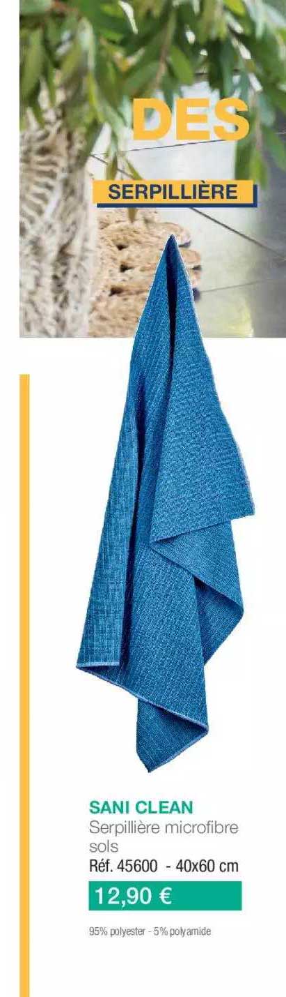 sani clean serpillière microfibre sols