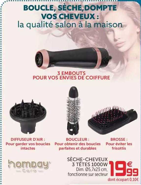 sèche-cheveux 3 têtes