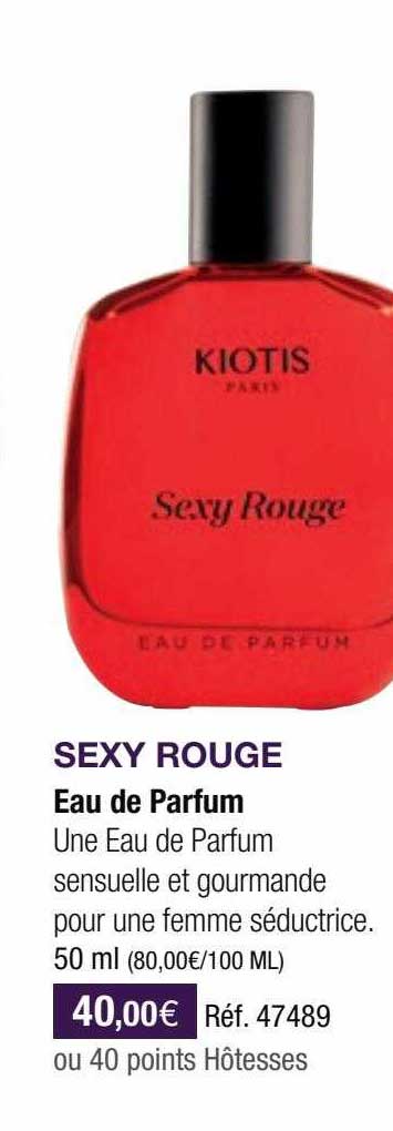 sexy rouge eau de parfum kiotis