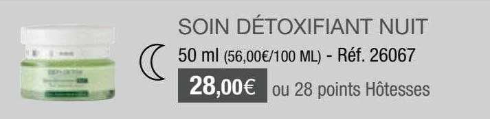 soin détoxifiant nuit