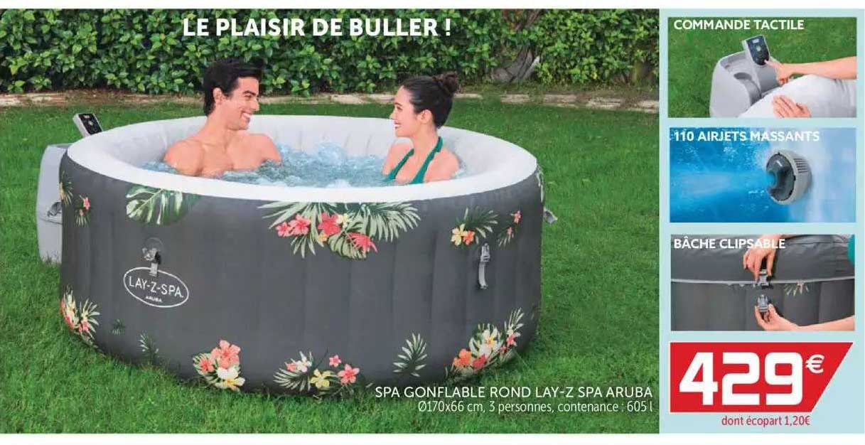 spa gonflable rond lay-z spa aruba