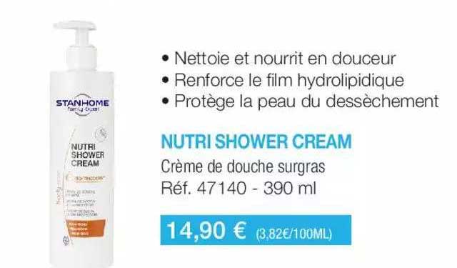 stanhome nutri shower cream