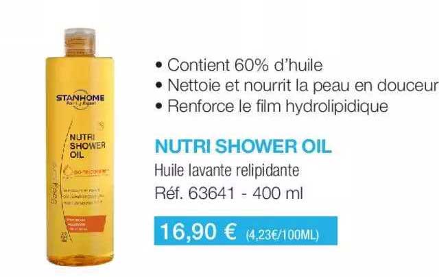 stanhome nutri shower oil