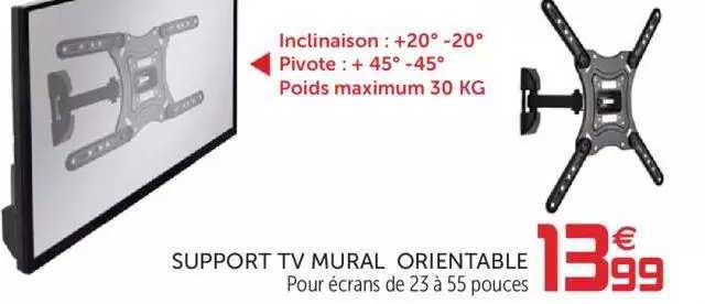 Support Tv Mural Orientable