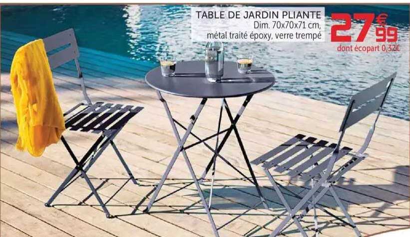Table De Jardin Pliante