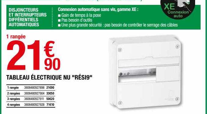Tableau électrique Nu "rési9"