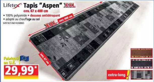 tapis "aspen" lifetex