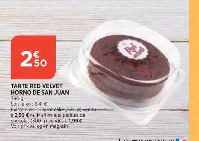 tarte red velvet horno de san juan