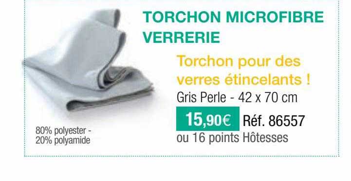 torchon microfibre verrerie torchon pour des verres étincelants !