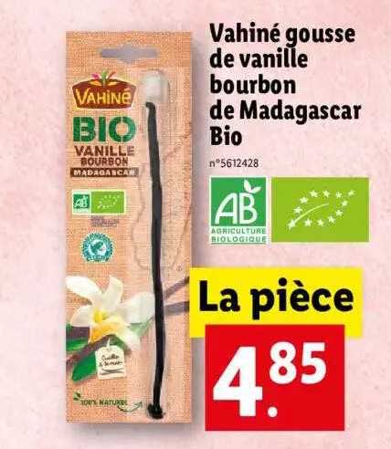 vahiné gousse de vanille bourbon de madagascar bio