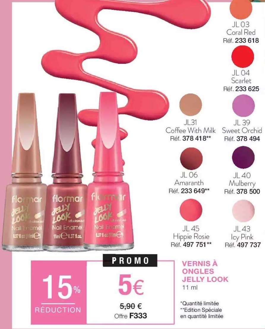vernis à ongles jelly look flormar